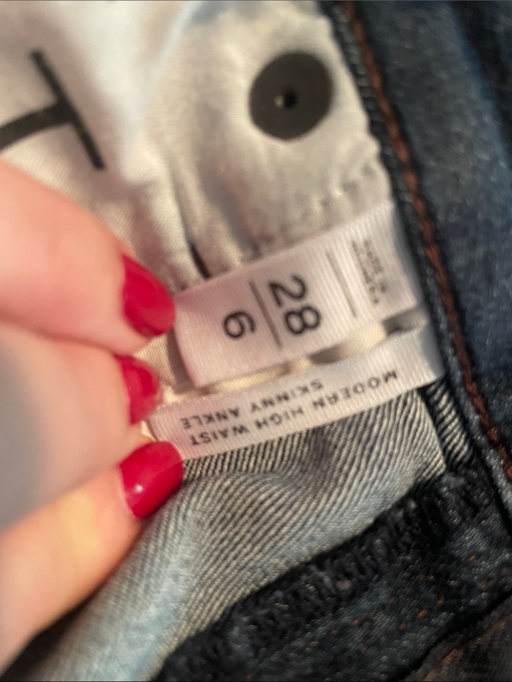 LOFT Dark Indigo Denim Jeans - Picture 3 of 7